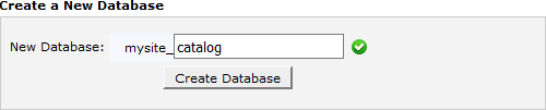 Create a database