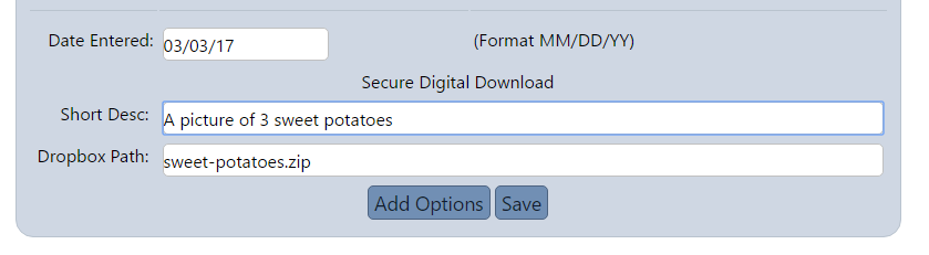 SDD short description and dropbox path